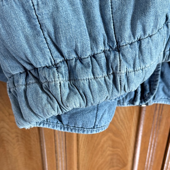 Free People Quilted Blue Jean Zip Jacket - Picture 6 of 7